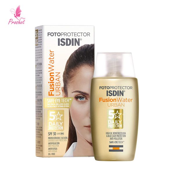 ضد آفتاب فیوژن واتر SPF30 اوربان ایزدین Isdin Fotoprotector Spf 30 Urban Fusion Water