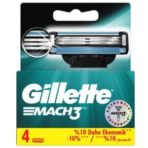 تیغ یدک ژیلت مچ تری بسته 4 عددیGillette Mach3