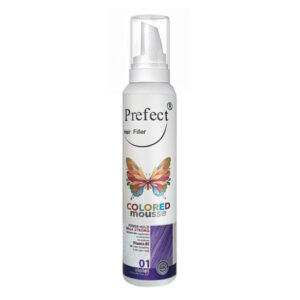 موس مو رنگی فانتزی بنفش پرفکت شماره 01 Prefect HairFiller Colored mousse 150ml