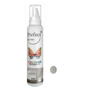 موس مو رنگی فانتزی بژ دودی پرفکت شماره 08 Prefect HairFiller Colored mousse 150ml