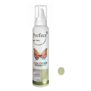 موس مو رنگی فانتزی زیتونی متالیک پرفکت شماره 10 Prefect HairFiller Colored mousse 150ml