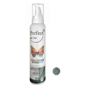 موس مو رنگی فانتزی سبز کله غازی پرفکت شماره 11 Prefect HairFiller Colored mousse 150ml