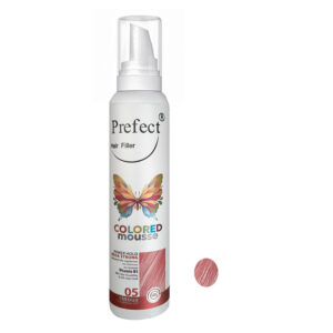 موس مو رنگی فانتزی شرابی پرفکت شماره 05 Prefect HairFiller Colored mousse 150ml