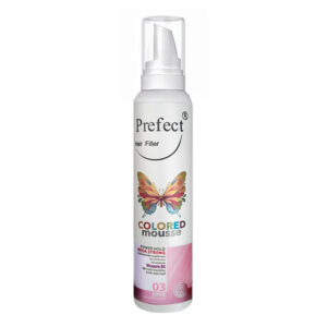 موس مو رنگی فانتزی صورتی پرفکت شماره 03 Prefect HairFiller Colored mousse 150ml