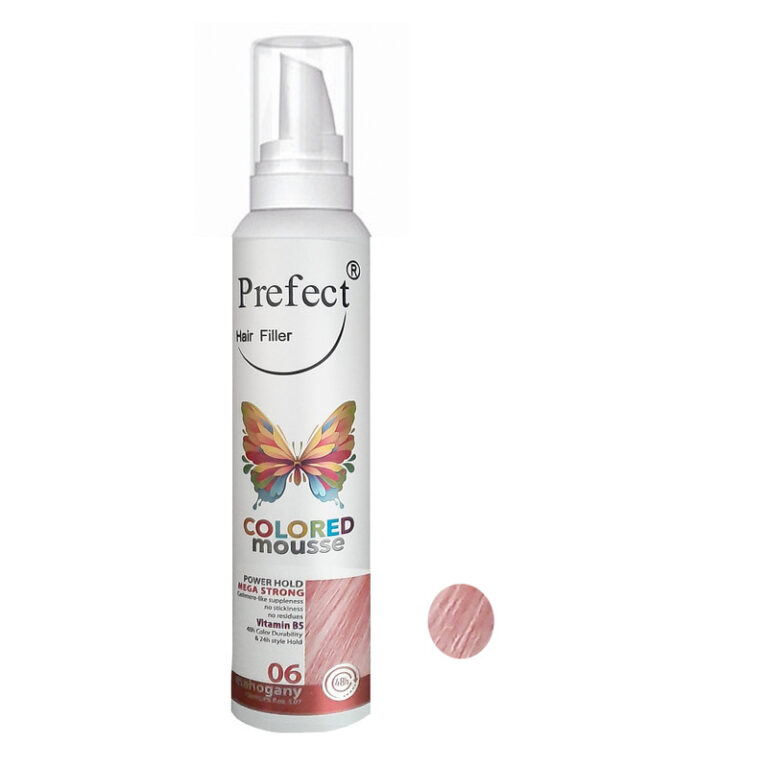 موس مو رنگی فانتزی ماهاگونی پرفکت شماره 06 Prefect HairFiller Colored mousse 150ml